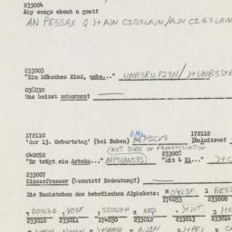 Western questionnaire, answ...