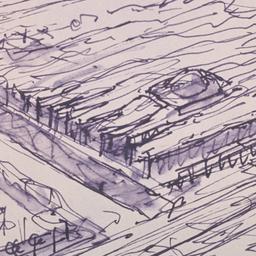 Aerial perspective sketch.