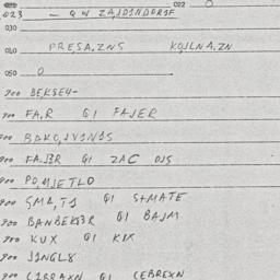 Eastern questionnaire, answ...