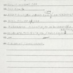 Eastern questionnaire, answ...