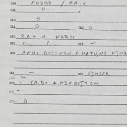 Eastern questionnaire, answ...