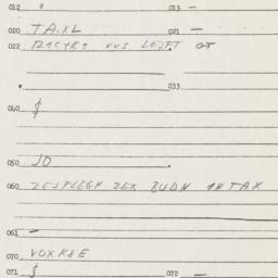 Eastern questionnaire, answ...