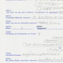 Western questionnaire, answ...