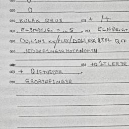 Eastern questionnaire, answ...