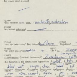 Western questionnaire, answ...