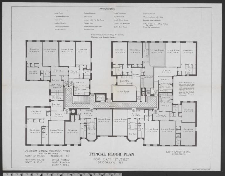 1550 E. 13 Street, Typical Floor Plan The New York real