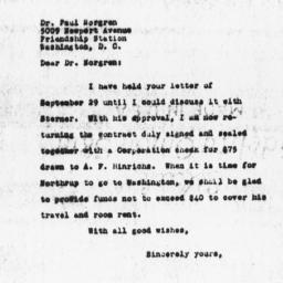 Letter from Charles to Paul...