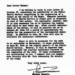 Letter from Thomas Parran, ...