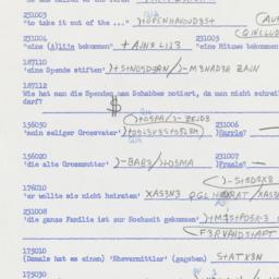 Western questionnaire, answ...