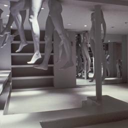 Model, interior view of sho...