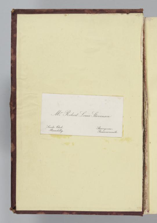 Bookplate On Front Pastedown