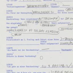 Western questionnaire, answ...