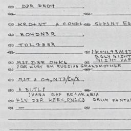 Eastern questionnaire, answ...