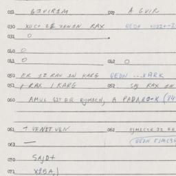 Eastern questionnaire, answ...