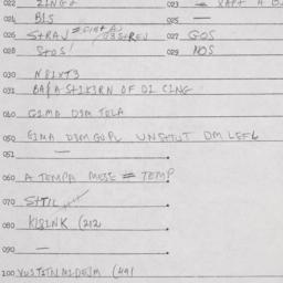 Eastern questionnaire, answ...