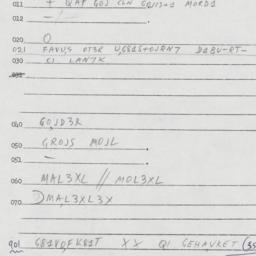 Eastern questionnaire, answ...