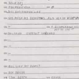 Eastern questionnaire, answ...