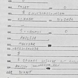 Eastern questionnaire, answ...
