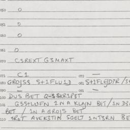 Eastern questionnaire, answ...