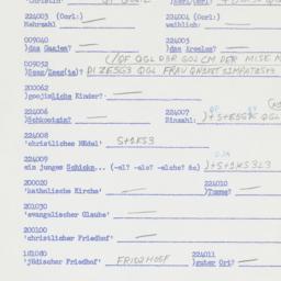 Western questionnaire, answ...