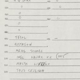 Eastern questionnaire, answ...