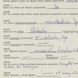 Western questionnaire, answ...