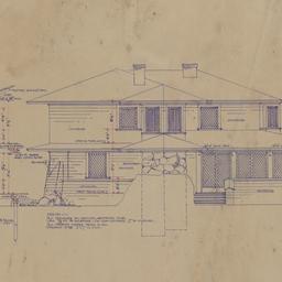 Exterior elevation, framing...