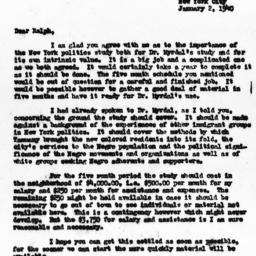 Letter from Sterling Spero ...