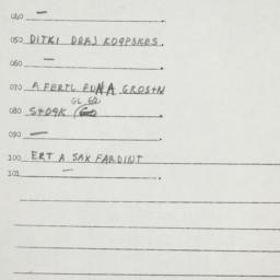Eastern questionnaire, answ...