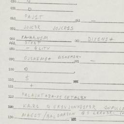 Eastern questionnaire, answ...
