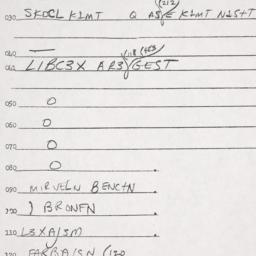 Eastern questionnaire, answ...