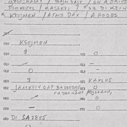 Eastern questionnaire, answ...