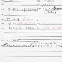 Eastern questionnaire, answ...