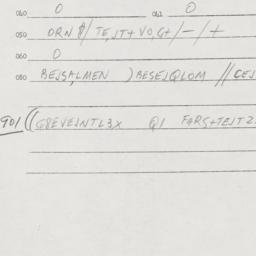 Eastern questionnaire, answ...