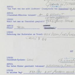 Western questionnaire, answ...