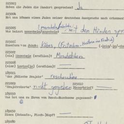 Western questionnaire, answ...