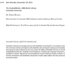 Announcements, 2014-04-11. ...