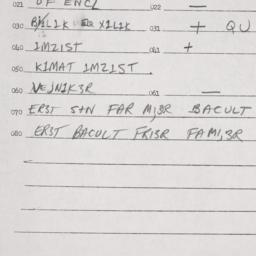 Eastern questionnaire, answ...
