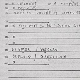 Eastern questionnaire, answ...