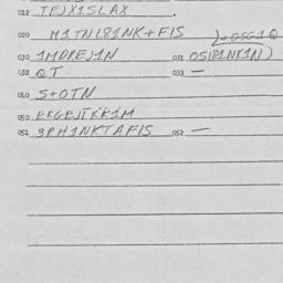 Eastern questionnaire, answ...