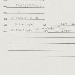 Eastern questionnaire, answ...