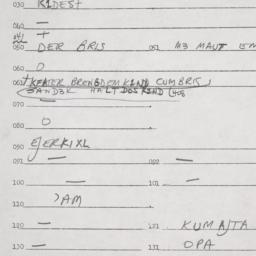 Eastern questionnaire, answ...