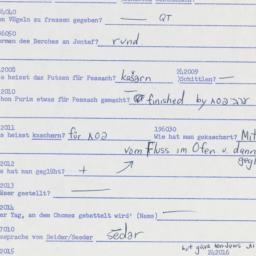Western questionnaire, answ...