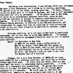 Letter from Dorothy Swaine ...