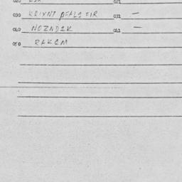 Eastern questionnaire, answ...