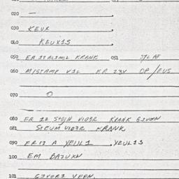Eastern questionnaire, answ...