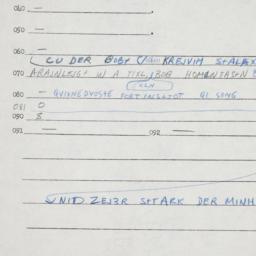 Eastern questionnaire, answ...