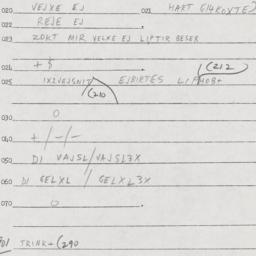 Eastern questionnaire, answ...