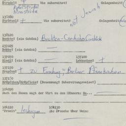 Western questionnaire, answ...