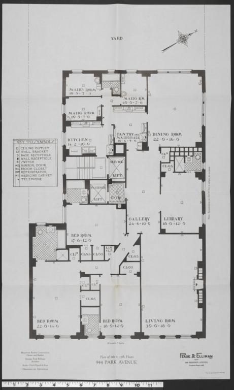 944 Park Avenue, Plan Of 6th To 15th Floors - The New York real estate ...